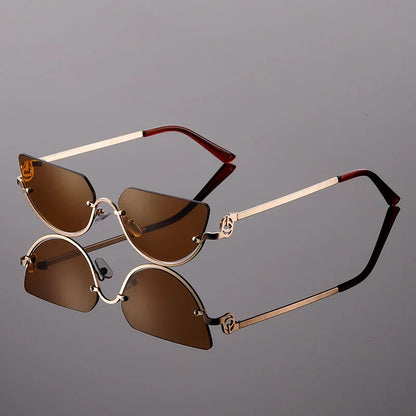 Zonnebril dames | Cat eye zonnebril met paarse glazen Zoelure