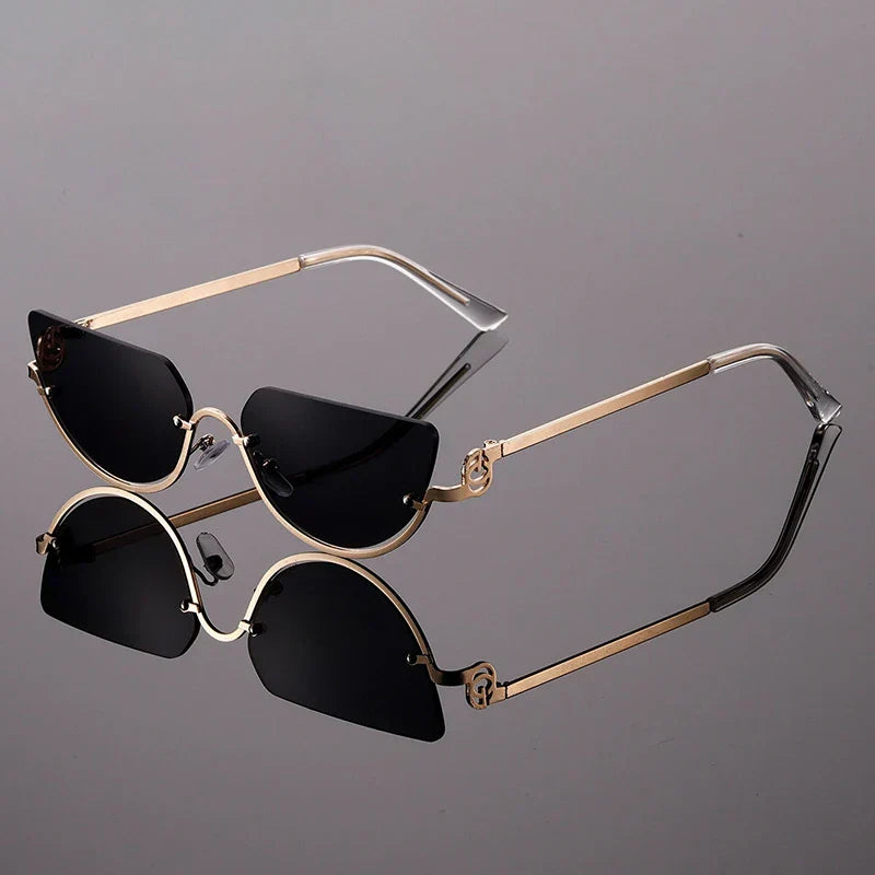 Zonnebril dames | Cat eye zonnebril met paarse glazen Zoelure