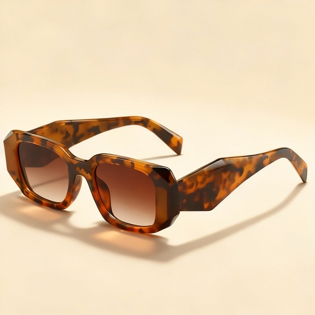 Zonnebril dames | Trendy zonnebril met luipaard print Ventique