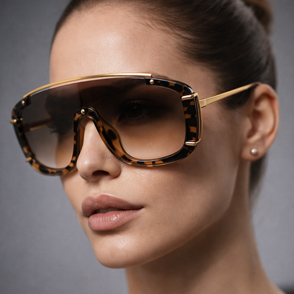 Zonnebril dames | Vierkante zonnebril met stijlvol frame