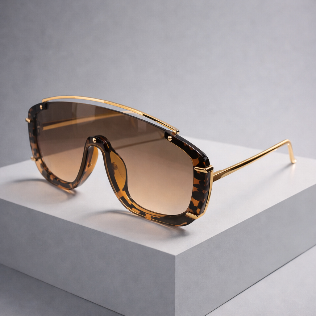 Zonnebril dames | Vierkante zonnebril met stijlvol frame