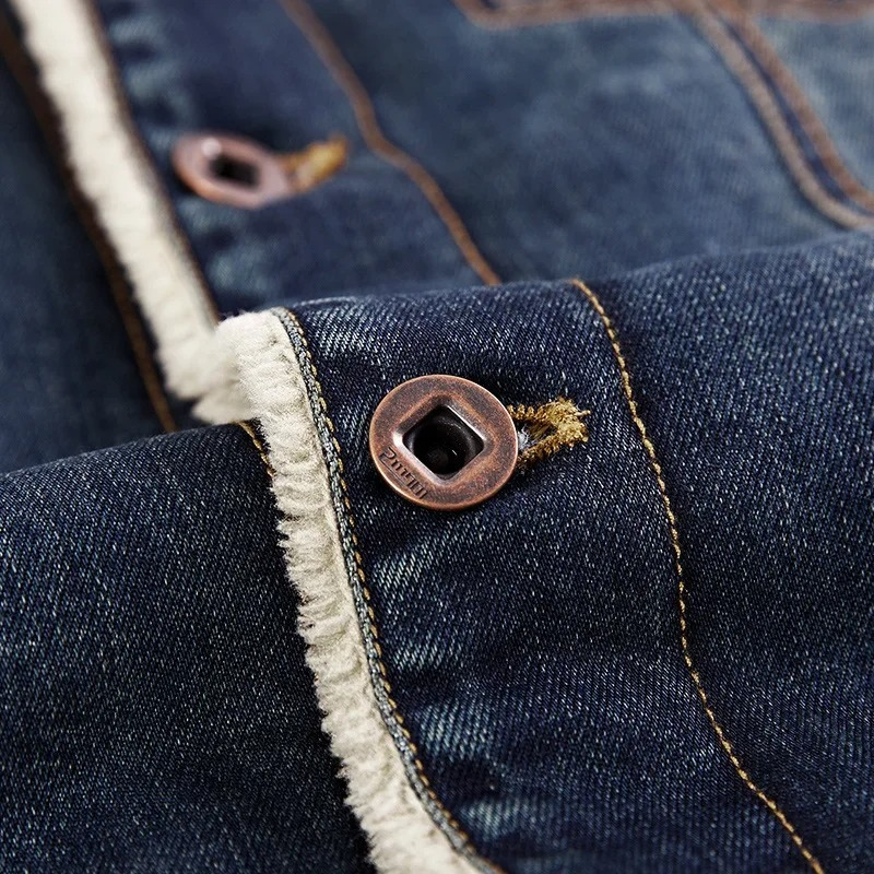 Viggo - Denim Jakke med Multifunktionelle Lommer