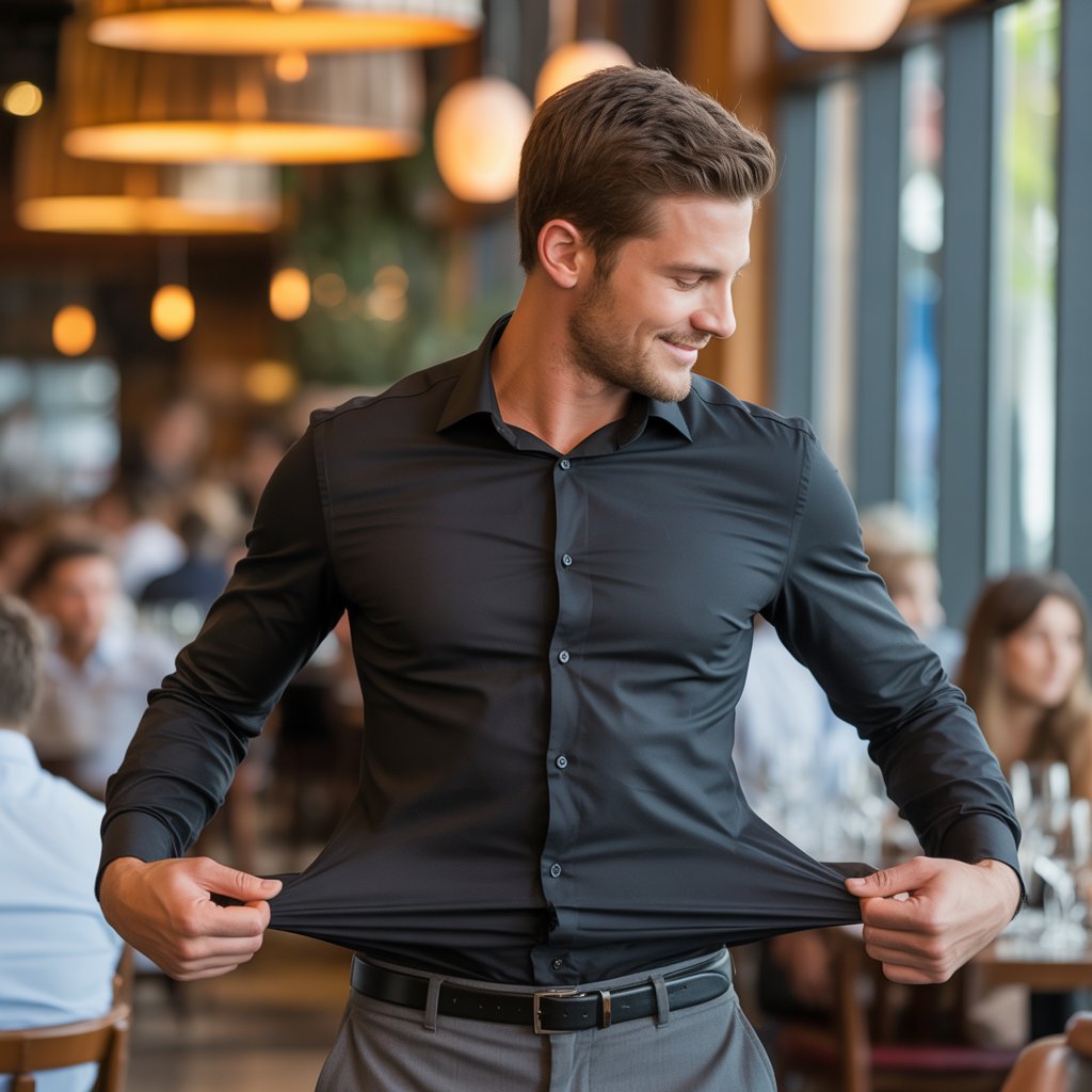 A Camisa Riviera- Camisa Elástica Masculina
