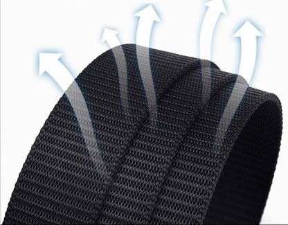Ceinture en toile nylon durable pour homme – Boucle automatique sans dents style outdoor