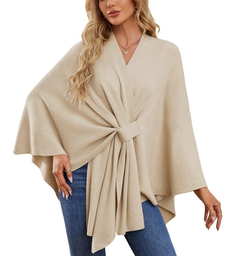 50% OFF | Soft, elegant shawl poncho for cozy, chic layering