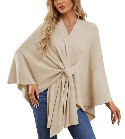 50% OFF | Soft, elegant shawl poncho for cozy, chic layering