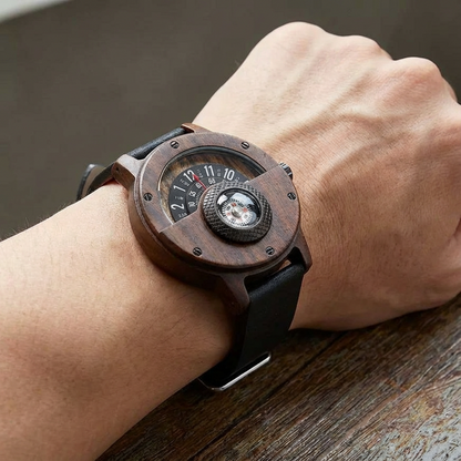 Krzysztof | Reloj Madera Artesanal Hombre Esfera Brújula