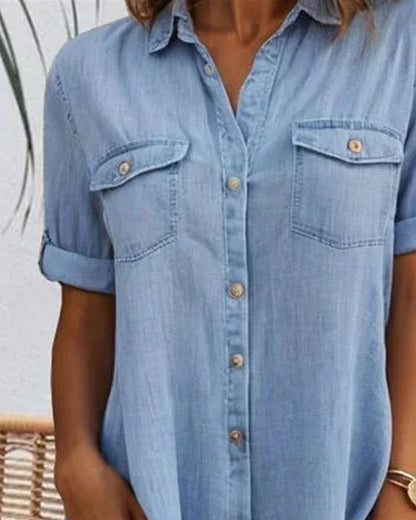 Lightweight Denim-look Dress