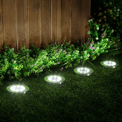 Venkovní Moderní Zahradní Svítidlo | Bílá Dobíjecí a Odolné vůči Počasí Solární Design