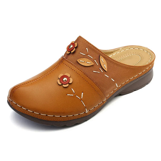 Janeth - Wedge Leather Sandal