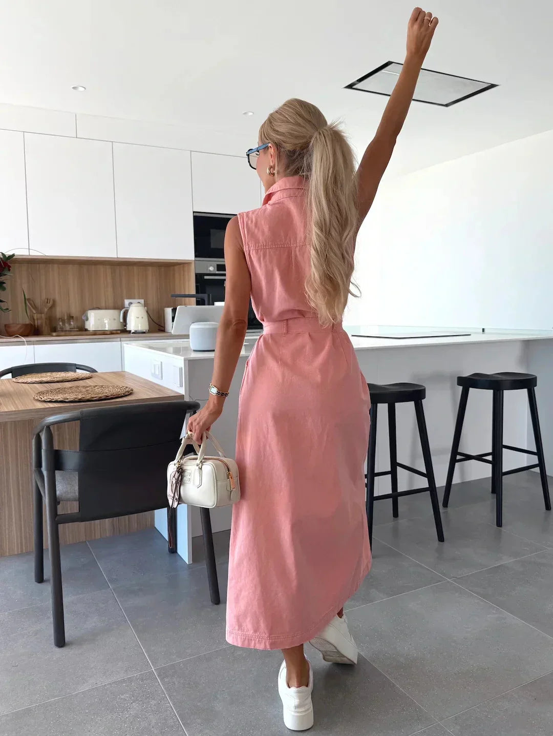 Maelle | Sleeveless Denim Dress