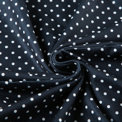 Lucie – Robe mini sans manches à pois avec taille ajustée femme