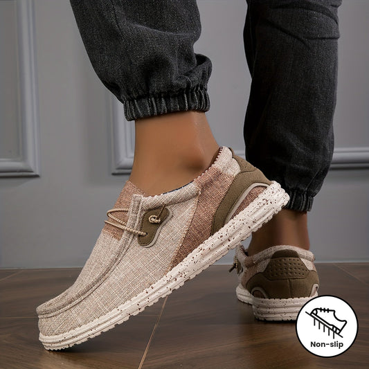 Loafix | Canvas Canvas Slip-On Loafers voor heren - Ademend, Slipvrij, Lichtgewicht