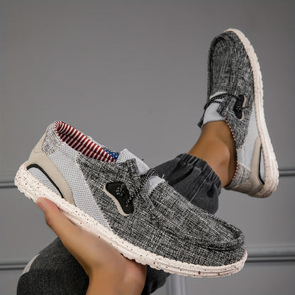 Loafix | Canvas Canvas Slip-On Loafers voor heren - Ademend, Slipvrij, Lichtgewicht