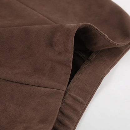 The Kiera Suede Skirt