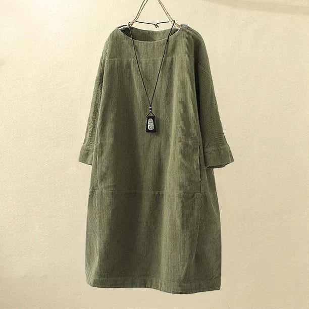 Velanora - Long Corduroy Women Top