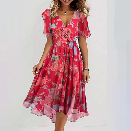 Esméline™ | Robe fluide à imprimé délicat au charme estival et féminin