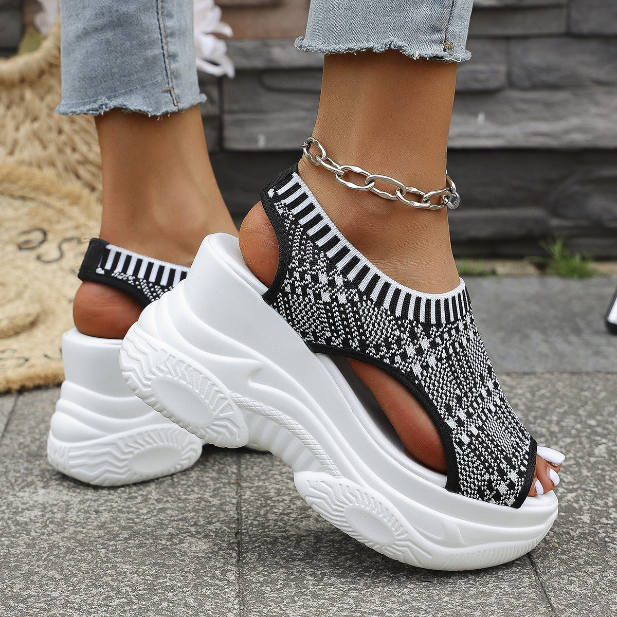 Tareen | Modische Sport-Sandalen mit dicker Sohle