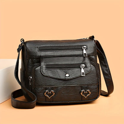 Scout - Multi-Pocket Leather Crossbody Bag