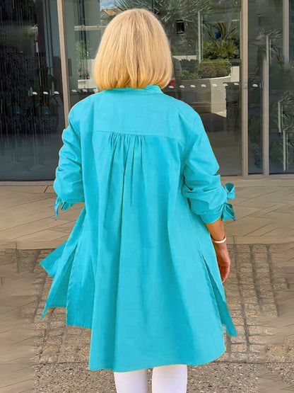 Liora™  |  Long Button-Up Shirt Jacket (Today only: Buy 1, Get 1 Free!)