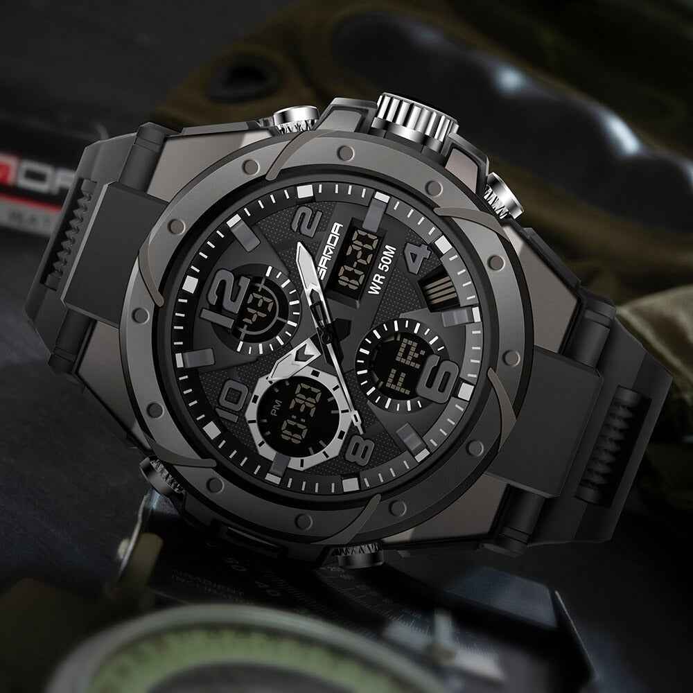 TitanGuard | Montre militaire ultime pour homme avec des fonctionnalités polyvalentes