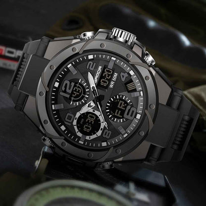 TitanGuard | Montre militaire ultime pour homme avec des fonctionnalités polyvalentes