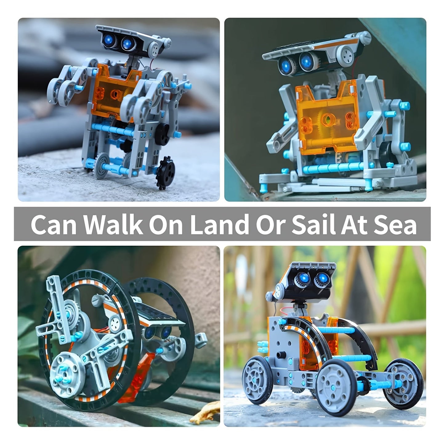 Solar Robo Builder - 12-in-1 Educatief Bouwspeelgoed met Zonne-energie