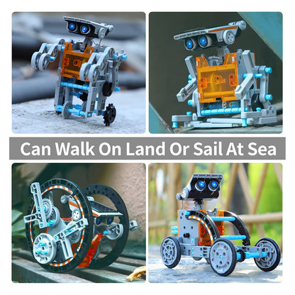 Solar Robo Builder - 12-in-1 Educatief Bouwspeelgoed met Zonne-energie