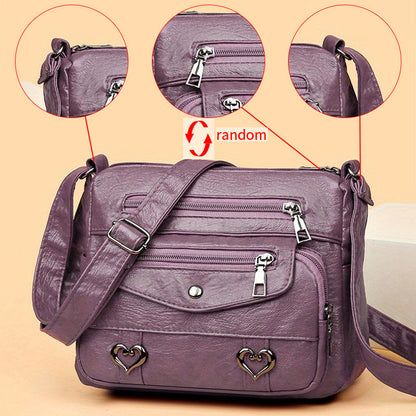 Scout - Multi-Pocket Leather Crossbody Bag
