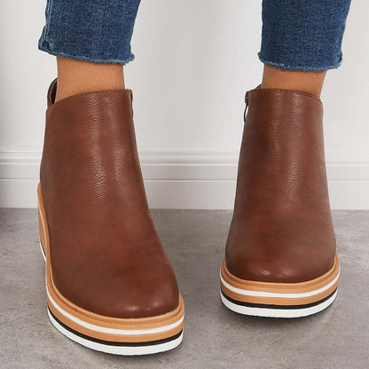 Schicke Leder-Stiefeletten für den Alltagsstil