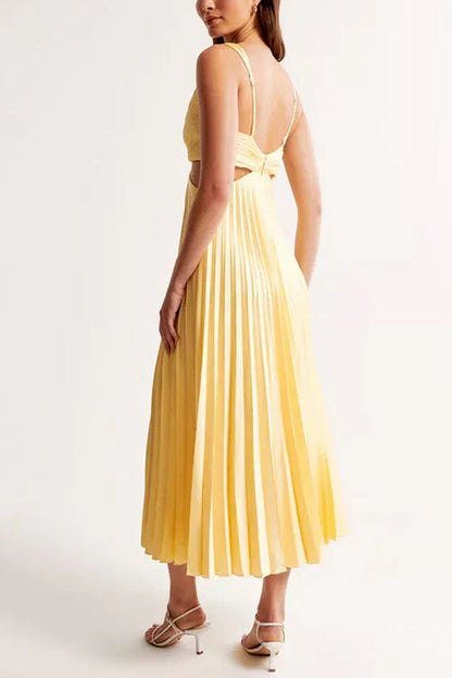 Diana - Robe longue plissée élégante