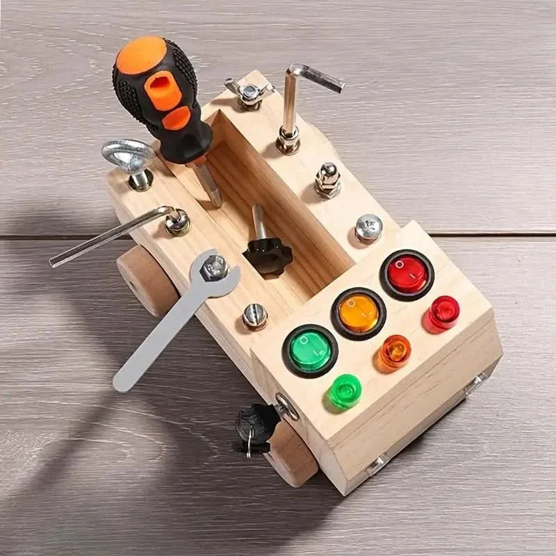 Montessori Busy Board – Interactief leerspeelgoed voor kinderen ter bevordering van fijne motoriek en cognitieve vaardigheden