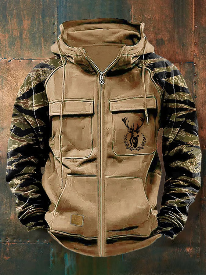 Sauberer, schlanker Hoodie mit Reißverschluss und mehreren Taschen Damen