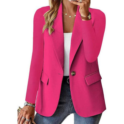 Blazer met enkele knoop en reverskraag