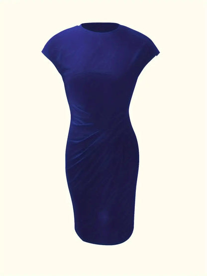 Madison – Mouwloze jurk met ronde hals en slim fit