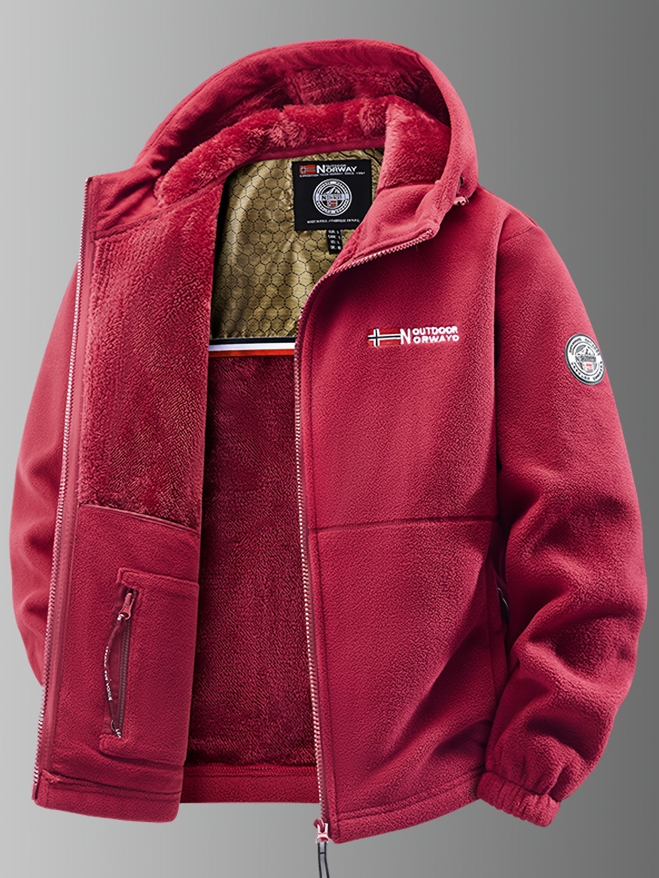 Veste d’Hiver Chaude pour Homme avec Doublure Polaire – Coupe-Vent et Déperlante