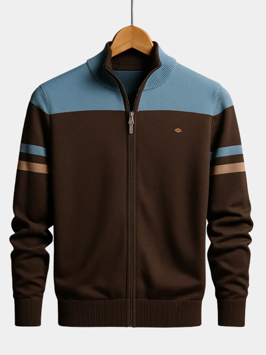 DUVAL PARIS™ | SWEAT COLORBLOCK AVEC ZIP POUR HOMME