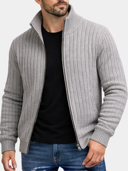 Peter | Klassische Strickjacke mit Reißverschluss