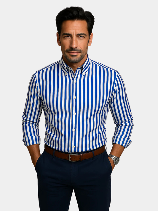 DUVAL PARIS™ | CHEMISE RAYÉE POUR HOMME