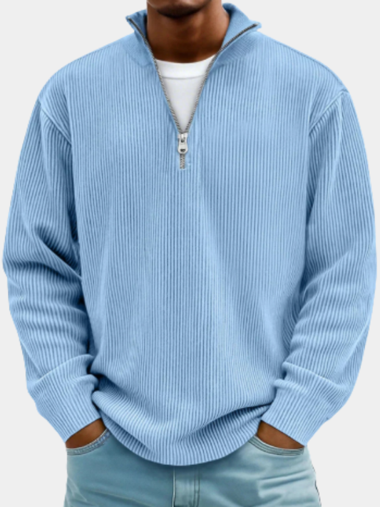 LAURENT MONACO | PULL ZIPPÉ CHALEUR LÉGÈRE POUR HOMMES