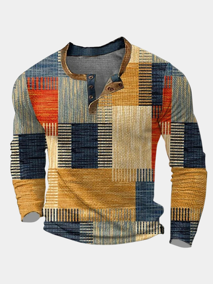 Benoît™ | Chemise patchwork moderne au caractère affirmé