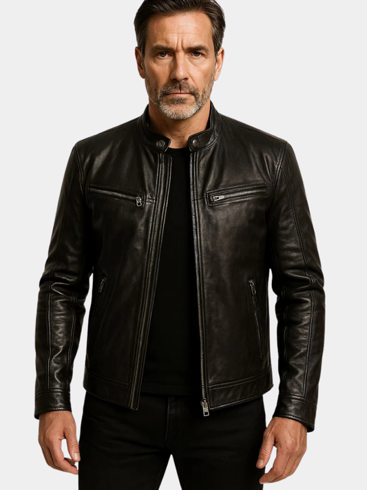 Duval Paris™ | VESTE COL MONTANT COUPE SLIM POUR HOMME