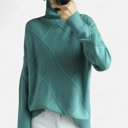 Ancienne Monde | Pull Femme Col Roulé Doux en Maille Premium