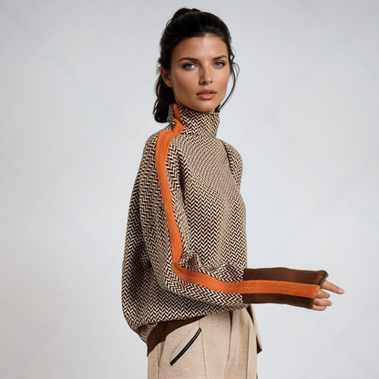 Malou | Sweater med høj hals