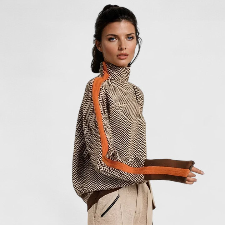 Elwira | Sweter z Polgolfem