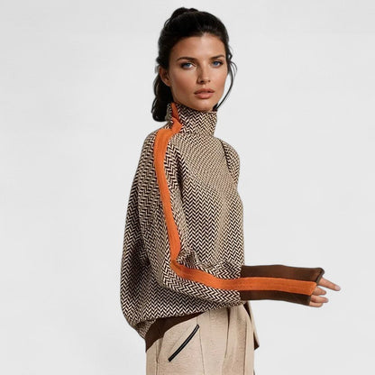 Elwira | Sweter z Polgolfem