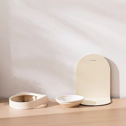 Adjustable Ceramic Pet Bowl | Magnetic Base - Ergonomic & Stylish Design