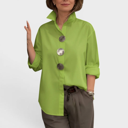 Élodie™ | Blouse chic à col montant