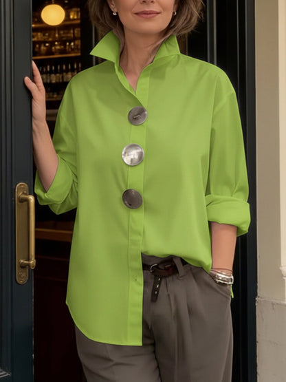 Sphelele | Statement Button Stand Collar Blouse