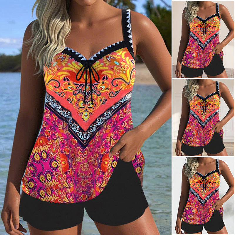Nayi | Bedruckter Badeanzug mit Top und Shorts